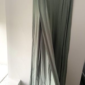 Knockout Sage Green Wide Leg Pants